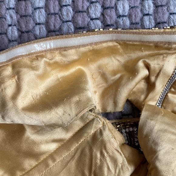 NWT Retrofête Norma Embellished Mini Cutout Dress in Gold Size Small - Picture 11 of 13